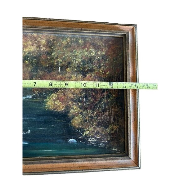 William J.Lafferty"Stream Of Memory"Signed Original Oil Painting Framed 12"x9" - Picture 6 of 9